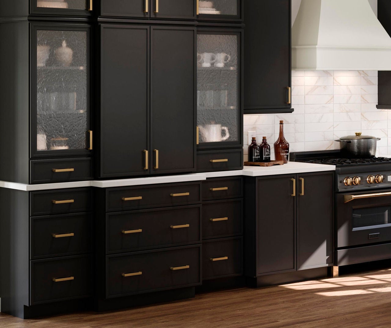    Black Cabinets