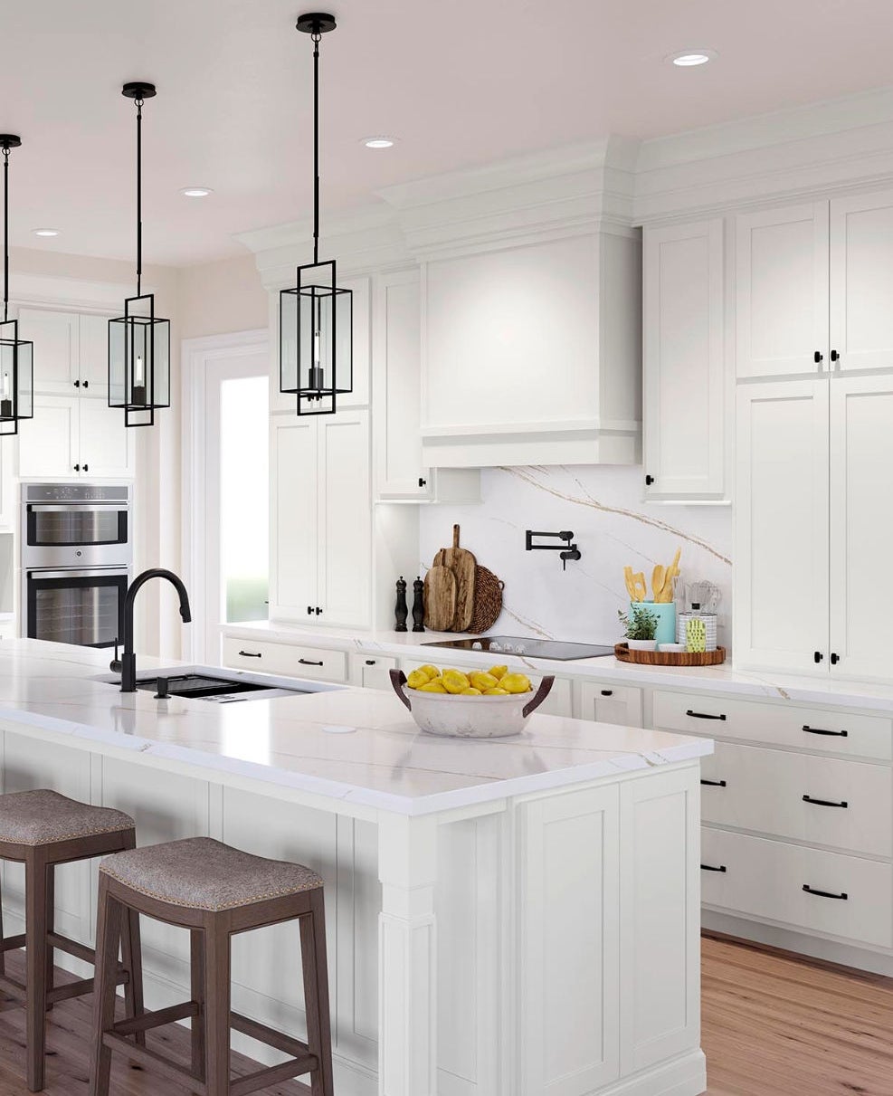 white cabinets